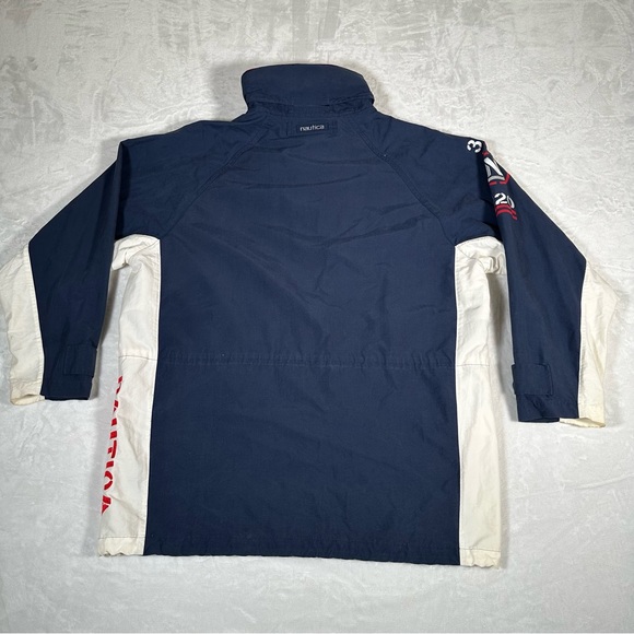 Nautica Windbreaker Men Size L Hooded Jacket 325 Summer Sports H2O 90s VTG GUC - Picture 14 of 16
